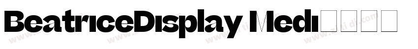 BeatriceDisplay Medi字体转换